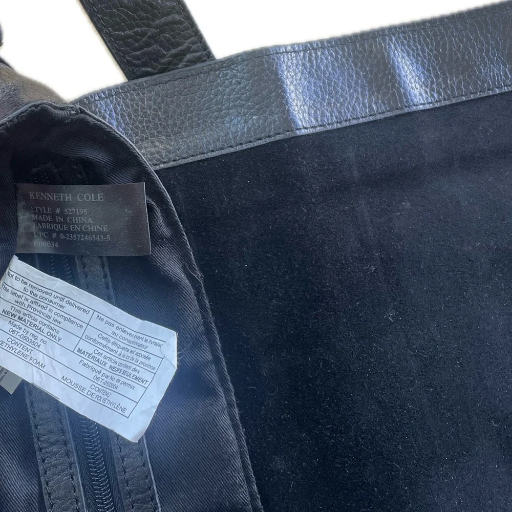 KENNETH COLE | Pebble Grain Leather Foldover Messenger Briefcase Crossbody Bag_9